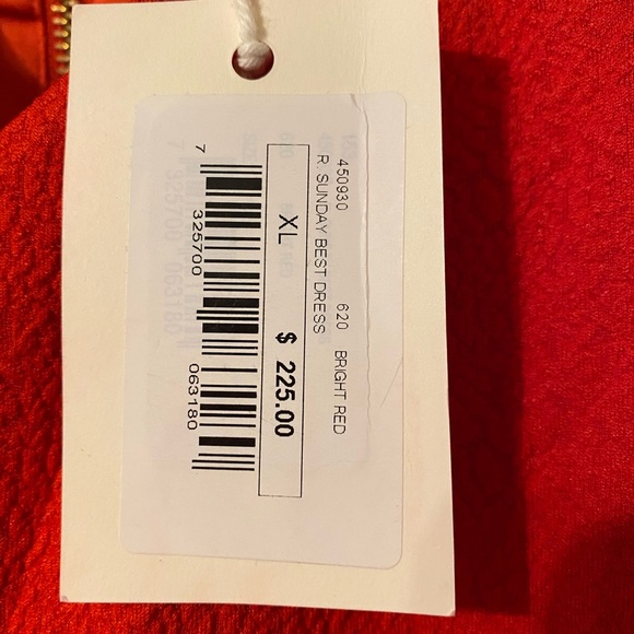 ✨ NWT Womens Red Fit and Flare Dress - size XL - Picture 4 of 9